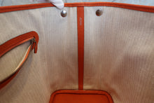 将图片加载到图库查看器，HERMES  GARDEN PARTY PM Country leather Feu □R刻印 Tote bag 700010071
