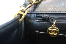 画像をギャラリービューアに読み込む, CHANEL/シャネル マトラッセチェーンショルダーバッグ キャビアスキン ブラック/ゴールド金具 ショルダーバッグ 800040086