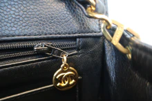 画像をギャラリービューアに読み込む, CHANEL/シャネル マトラッセチェーンショルダーバッグ キャビアスキン ブラック/ゴールド金具 ショルダーバッグ 800040086
