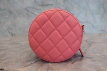 画像をギャラリービューアに読み込む, CHANEL/シャネル マトラッセラウンドチェーンショルダーバッグ ラムスキン ピンク/ゴールド金具 ショルダーバッグ 800040092