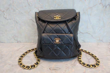 画像をギャラリービューアに読み込む, CHANEL/シャネル マトラッセチェーンリュック ラムスキン ブラック/ゴールド金具 リュック 800040037