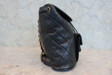 画像をギャラリービューアに読み込む, CHANEL/シャネル マトラッセチェーンリュック ラムスキン ブラック/ゴールド金具 リュック 800040037