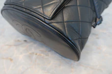 画像をギャラリービューアに読み込む, CHANEL/シャネル マトラッセチェーンリュック ラムスキン ブラック/ゴールド金具 リュック 800040037