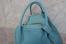 画像をギャラリービューアに読み込む, HERMES/エルメス リンディ34 トリヨンクレマンス ブルーアトール T刻印 ショルダーバッグ 700110056