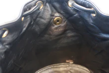 画像をギャラリービューアに読み込む, CHANEL/シャネル マトラッセチェーンリュック ラムスキン ブラック/ゴールド金具 リュック 800040037