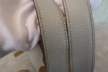 画像をギャラリービューアに読み込む, HERMES/エルメス ピコタンロックカザックMM トリヨンクレマンス パールグレー/クラフト □Q刻印 ハンドバッグ 700110053