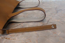 画像をギャラリービューアに読み込む, HERMES／エルメス ピコタンロックカザックＭＭ トリヨンクレマンス パールグレー/クラフト □Q刻印 ハンドバッグ 700110053
