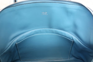 HERMES／エルメス ボリード31 トリヨンクレマンス ブルージーン □J刻印 ショルダーバッグ 600110057