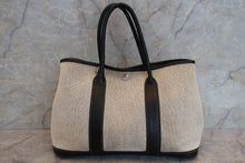 将图片加载到图库查看器，HERMES GARDEN PARTY TPM Toile H/Leather Gray/Black □J刻印 Shoulder bag 600120195
