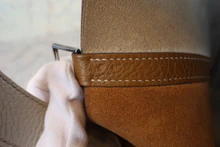 画像をギャラリービューアに読み込む, HERMES/エルメス ピコタンロックカザックMM トリヨンクレマンス パールグレー/クラフト □Q刻印 ハンドバッグ 700110053