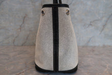 将图片加载到图库查看器，HERMES GARDEN PARTY TPM Toile H/Leather Gray/Black □J刻印 Shoulder bag 600120195
