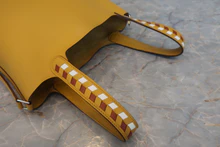 画像をギャラリービューアに読み込む, HERMES／エルメス ピコタンロックＰＭトレサージュ ヴォーエプソン ジョーンアンプル/ブリック/ホワイト C刻印 ハンドバッグ 800040068
