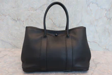 画像をギャラリービューアに読み込む, HERMES/エルメス ガーデンツイリーTPM ヴォーガリバー ブラック □I刻印 トートバッグ 800040110