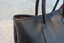 画像をギャラリービューアに読み込む, HERMES／エルメス ガーデンツイリーＴＰＭ ヴォーガリバー ブラック □I刻印 トートバッグ 800040110
