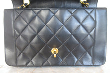 Load image into Gallery viewer, CHANEL  Diana matelasse chain shoulder bag Lambskin Black/Gold hadware Shoulder bag 700010061
