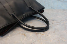 画像をギャラリービューアに読み込む, HERMES／エルメス ガーデンツイリーＴＰＭ ヴォーガリバー ブラック □I刻印 トートバッグ 800040110
