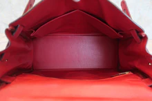 画像をギャラリービューアに読み込む, HERMES/エルメス ケリー28 クシュベル ルージュヴィフ 〇U刻印 ショルダーバッグ 800040065