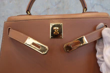 画像をギャラリービューアに読み込む, HERMES／エルメス ケリー28 クシュベル ゴールド ショルダーバッグ 800040071
