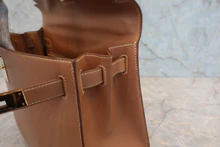 画像をギャラリービューアに読み込む, HERMES／エルメス ケリー28 クシュベル ゴールド ショルダーバッグ 800040071
