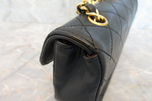 CHANEL Mini matelasse chain shoulder bag Lambskin Black/Gold hadware Shoulder bag 600120273