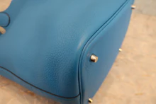 画像をギャラリービューアに読み込む, HERMES/エルメス ピコタンロックMM トリヨンクレマンス ブルーザンジバル X刻印 ハンドバッグ 800040081