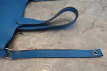 画像をギャラリービューアに読み込む, HERMES/エルメス ピコタンロックMM トリヨンクレマンス ブルーザンジバル X刻印 ハンドバッグ 800040081