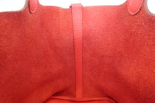 画像をギャラリービューアに読み込む, HERMES／エルメス ピコタンロックＭＭ トリヨンクレマンス ルージュピヴォワンヌ □R刻印 ハンドバッグ 800040059
