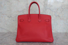 画像をギャラリービューアに読み込む, HERMES/エルメス バーキン35 トリヨンクレマンス ルージュカザック □Q刻印 ハンドバッグ 700020171