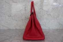 画像をギャラリービューアに読み込む, HERMES／エルメス バーキン35 トリヨンクレマンス ルージュカザック □Q刻印 ハンドバッグ 700020171
