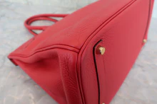 画像をギャラリービューアに読み込む, HERMES／エルメス バーキン35 トリヨンクレマンス ルージュカザック □Q刻印 ハンドバッグ 700020171
