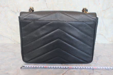 画像をギャラリービューアに読み込む, CHANEL/シャネル Vステッチチェーンショルダーバッグ キャビアスキン ブラック/ゴールド金具 ショルダーバッグ 800010228