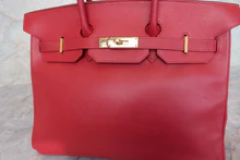 画像をギャラリービューアに読み込む, HERMES/エルメス バーキン35 クシュベル ルージュヴィフ □B刻印 ハンドバッグ 700060050