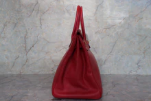 画像をギャラリービューアに読み込む, HERMES/エルメス バーキン35 クシュベル ルージュヴィフ □B刻印 ハンドバッグ 700060050