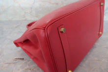 画像をギャラリービューアに読み込む, HERMES／エルメス バーキン35 クシュベル ルージュヴィフ □B刻印 ハンドバッグ 700060050
