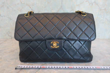 画像をギャラリービューアに読み込む, CHANEL/シャネル マトラッセダブルフェイスショルダーバッグ ラムスキン ネイビー/ゴールド金具 ショルダーバッグ 800040114
