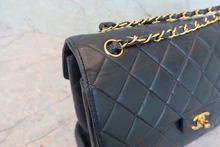 画像をギャラリービューアに読み込む, CHANEL/シャネル マトラッセダブルフェイスショルダーバッグ ラムスキン ネイビー/ゴールド金具 ショルダーバッグ 800040114