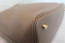 画像をギャラリービューアに読み込む, HERMES／エルメス ピコタンロックＭＭ トリヨンクレマンス エトゥープ C刻印 ハンドバッグ 700120203
