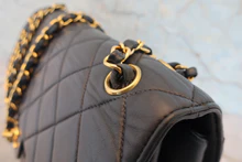 画像をギャラリービューアに読み込む, CHANEL/シャネル マトラッセダブルフェイスショルダーバッグ ラムスキン ネイビー/ゴールド金具 ショルダーバッグ 800040114