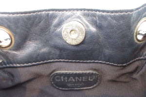 CHANEL/シャネル ココマークチェーンショルダーバッグ ラムスキン ネイビー/シルバー金具 ショルダーバッグ 600120208