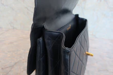 画像をギャラリービューアに読み込む, CHANEL/シャネル マトラッセダブルフェイスショルダーバッグ ラムスキン ネイビー/ゴールド金具 ショルダーバッグ 800040114