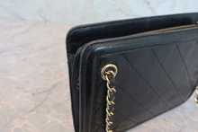 画像をギャラリービューアに読み込む, CHANEL/シャネル マトラッセフリンジショルダーバッグ ラムスキン ブラック/ゴールド金具 ショルダーバッグ 800040093