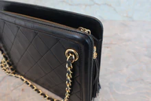 画像をギャラリービューアに読み込む, CHANEL/シャネル マトラッセフリンジショルダーバッグ ラムスキン ブラック/ゴールド金具 ショルダーバッグ 800040093
