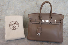 将图片加载到图库查看器，HERMES BIRKIN 25 Swift leather Etoupe gray □M刻印 Hand bag 600120298
