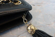 画像をギャラリービューアに読み込む, CHANEL/シャネル マトラッセフリンジショルダーバッグ ラムスキン ブラック/ゴールド金具 ショルダーバッグ 800040093