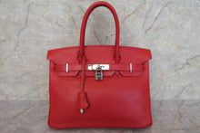 将图片加载到图库查看器，HERMES BIRKIN 30 Swift leather Rouge garance □J刻印 Hand bag 700010047
