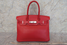 将图片加载到图库查看器，HERMES BIRKIN 30 Swift leather Rouge garance □J刻印 Hand bag 700010047
