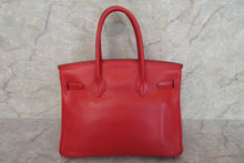 将图片加载到图库查看器，HERMES BIRKIN 30 Swift leather Rouge garance □J刻印 Hand bag 700010047
