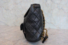 画像をギャラリービューアに読み込む, CHANEL/シャネル マトラッセチェーンリュック ラムスキン ブラック/ゴールド金具 リュック 800040075
