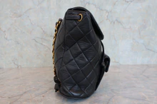 画像をギャラリービューアに読み込む, CHANEL/シャネル マトラッセチェーンリュック ラムスキン ブラック/ゴールド金具 リュック 800040075