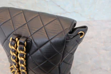 画像をギャラリービューアに読み込む, CHANEL/シャネル マトラッセチェーンリュック ラムスキン ブラック/ゴールド金具 リュック 800040075
